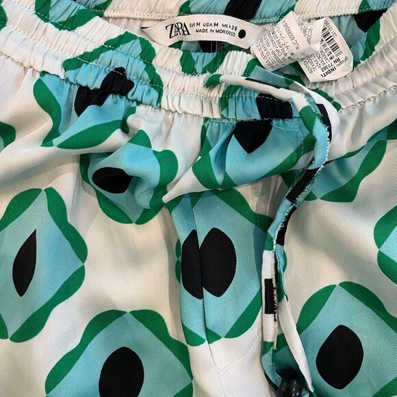 Zara geometric print pant size M EUC - Picture 6 of 9